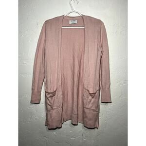 Old Navy pink dainty balletcore feminine cottagecore long line cardigan small